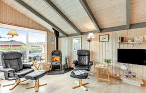 Télévision, cheminée