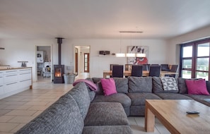 Fernseher, Kamin