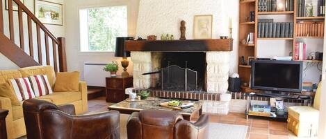 Fireplace, DVD player