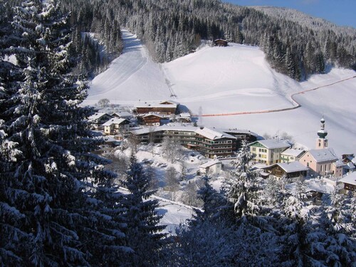 Ferienwohnung mit Balkon und Hallenbad