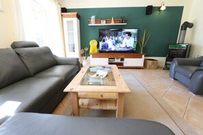 Fernseher, Kamin