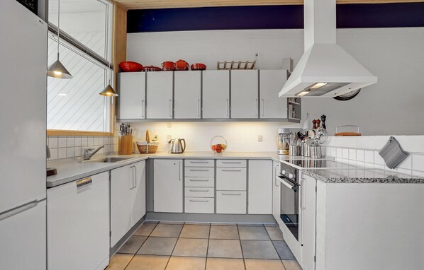 Kühlschrank, Mikrowelle, Herdplatte, Geschirrspüler