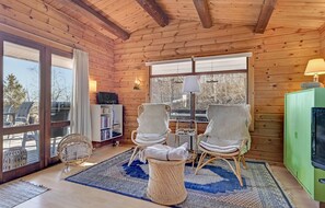 TV, fireplace, DVD player