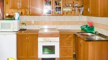 Fridge, stovetop, dishwasher