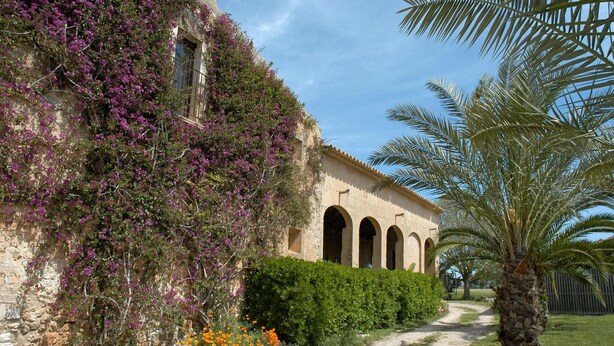 A building with arches and a pathway.