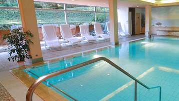 Indoor pool, a heated pool