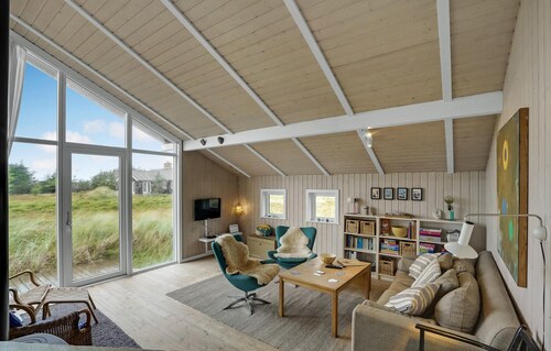 Beach front home in Thisted with sauna