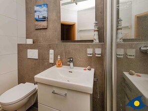 Shower, hair dryer
