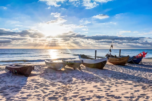 Vlak bij het strand