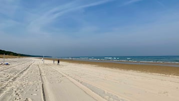 Vlak bij het strand