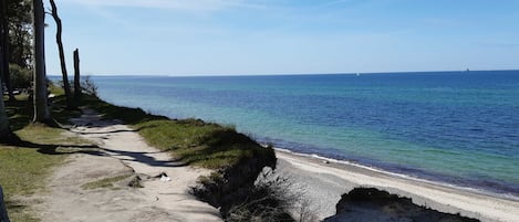 Vlak bij het strand