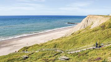 Nära stranden och fiske