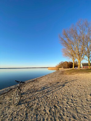 Vlak bij het strand