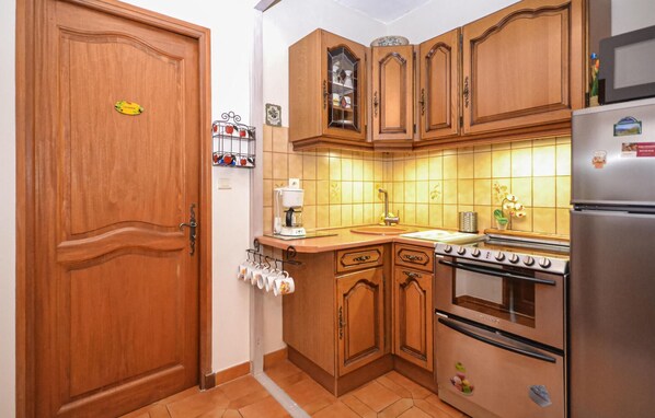 Kühlschrank, Mikrowelle, Herdplatte, Geschirrspüler