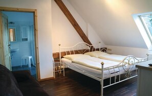2 bedrooms, travel cot