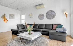 TV, fireplace, DVD player, table football