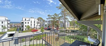 Apartment 04 with fireplace, balcony & sea view - A: Haus Strandkiefer - close to the beach