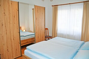 2 bedrooms, iron/ironing board, travel crib, WiFi