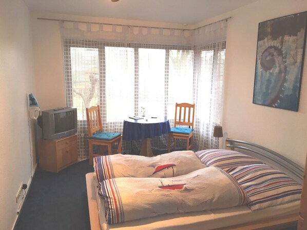 1 makuuhuone, vuodevaatteet