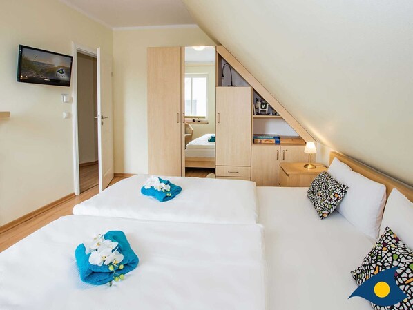 2 slaapkamers, een bureau, wifi, beddengoed