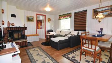 Télévision, cheminée