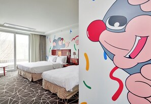 Artstay Garden Deluxe Twin | Free wired internet, bed sheets - Adonis Hotel (Pocheon)