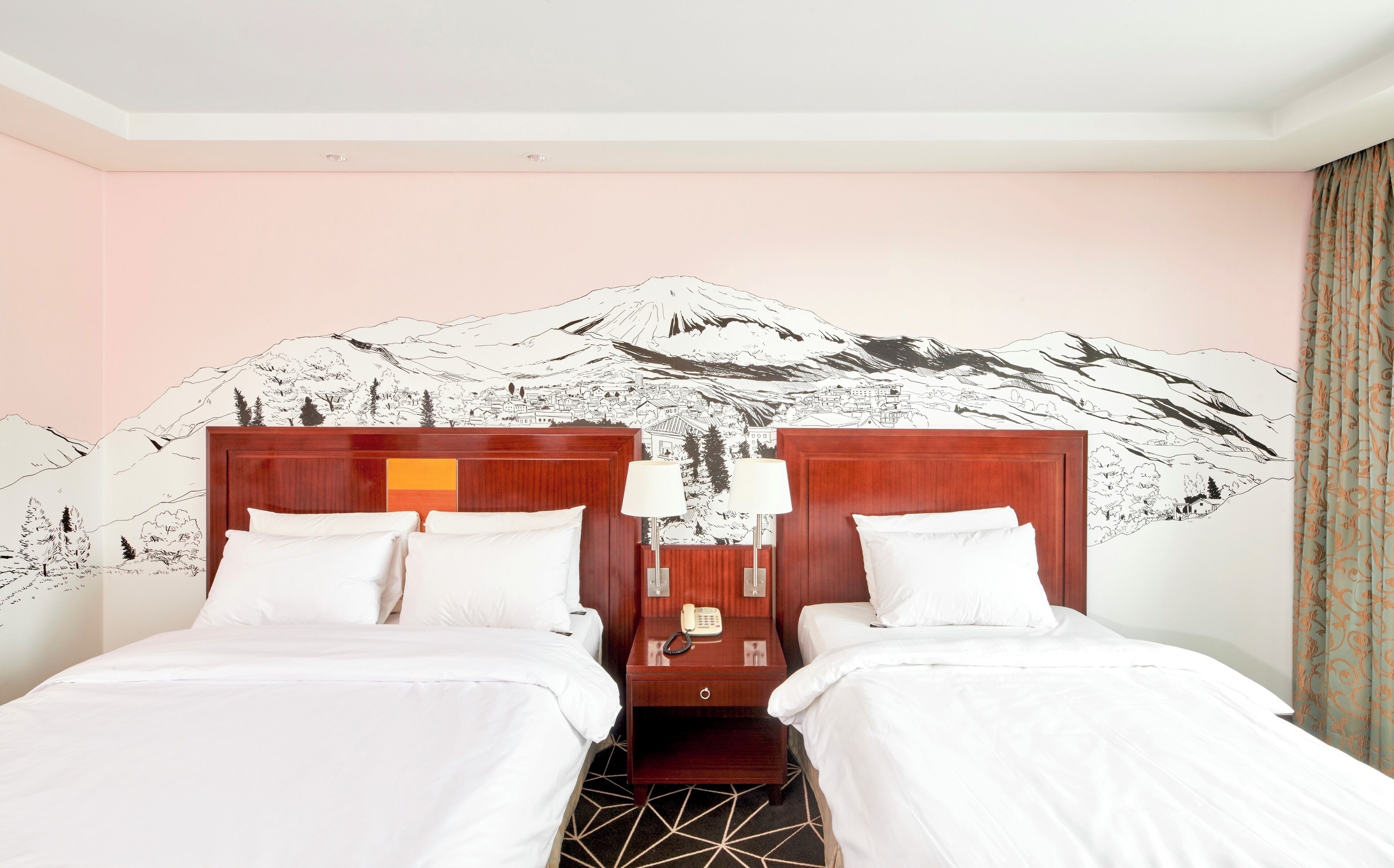 Artstay Garden Deluxe Twin | Free wired internet, bed sheets