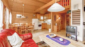 Fernseher, Kamin, DVD-Player