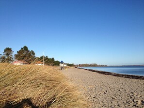 Vlak bij het strand
