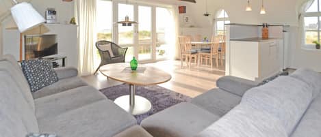 Televisio, takka, DVD-soitin