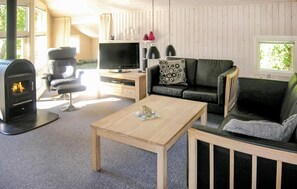 Fernseher, Kamin, DVD-Player