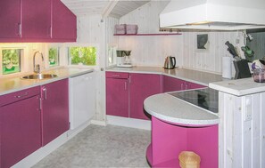 Kühlschrank, Mikrowelle, Herdplatte, Geschirrspüler