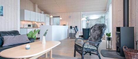 Fernseher, Kamin, DVD-Player