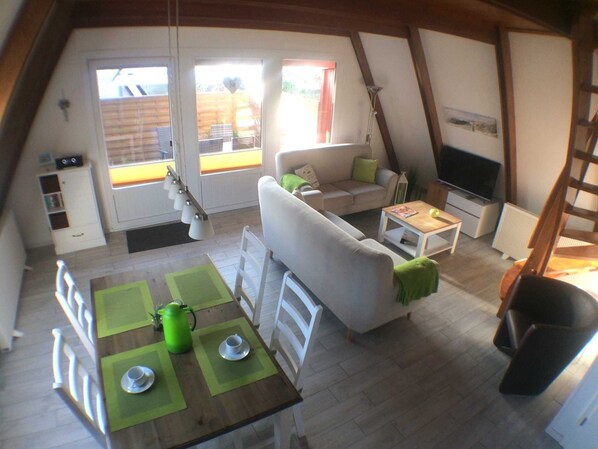 Flachbildfernseher, Kamin