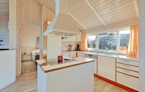 Kühlschrank, Mikrowelle, Herdplatte, Geschirrspüler