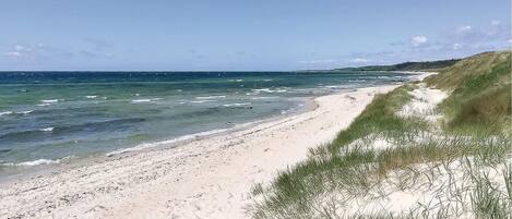 Vlak bij het strand