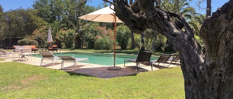 A heated pool