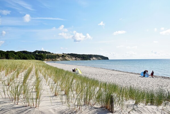 Beach - Vacation apartment with garden terrace - Holiday apartments with terrace (Patzig)