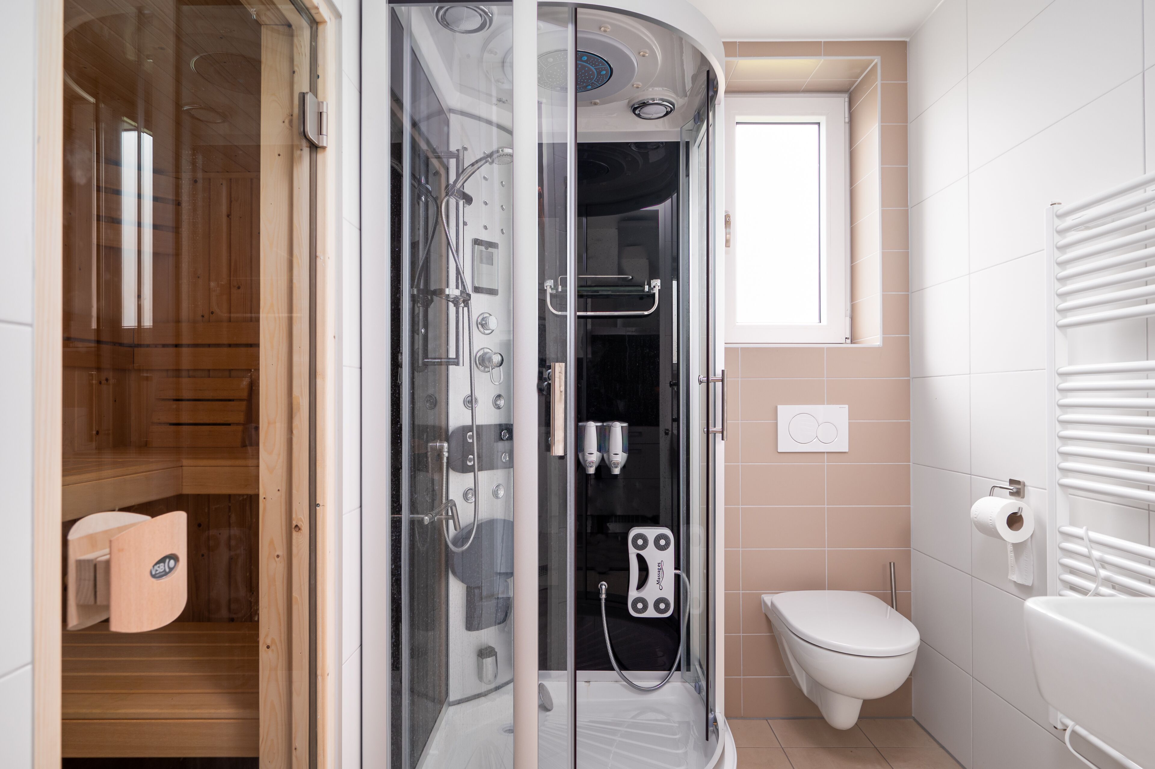 Chalé, 1 quarto, sauna seca (Knilles 2 Luxe) | Banheiro | Chuveiro 