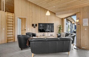 Fernseher, Kamin, DVD-Player
