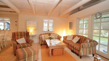 Televisión y chimenea