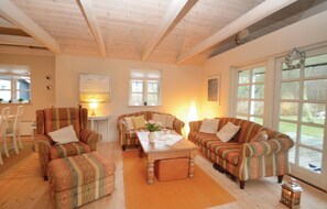 Televisión y chimenea 