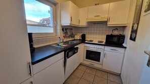 Fridge, microwave, oven, dishwasher - (6) 2-room apartment - apartment house Sanssouci (Kühlungsborn)