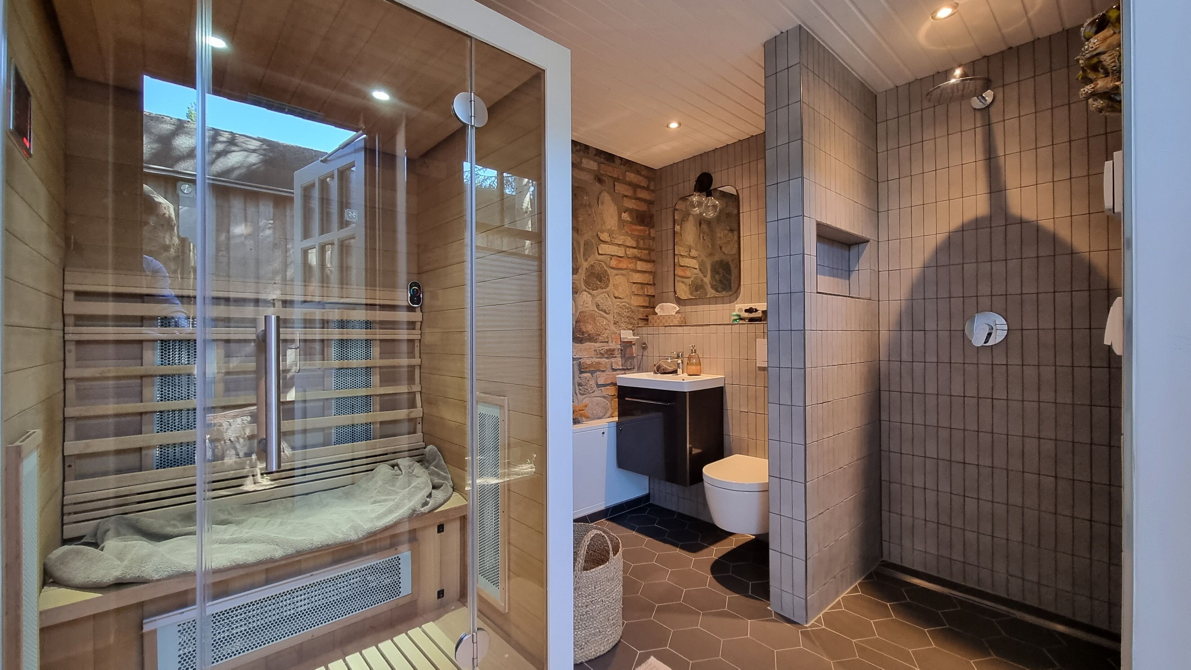 Een douche, een haardroger