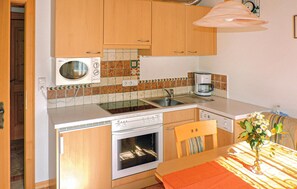 Kühlschrank, Mikrowelle, Herdplatte, Geschirrspüler