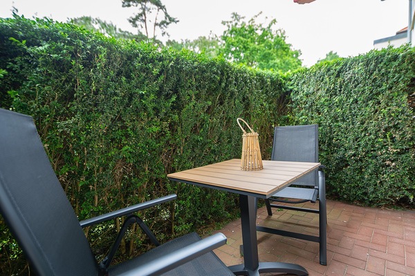 Die möblierte Terrasse