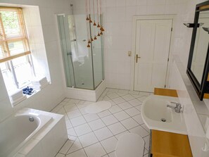 Hair dryer, towels