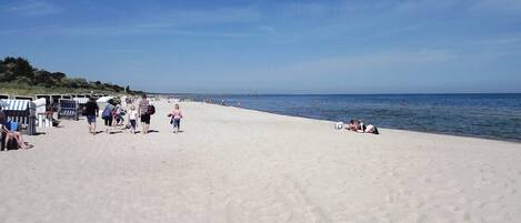 Vlak bij het strand
