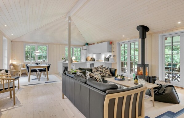 تلفزيون، مدفأة، مشغل دي في دي