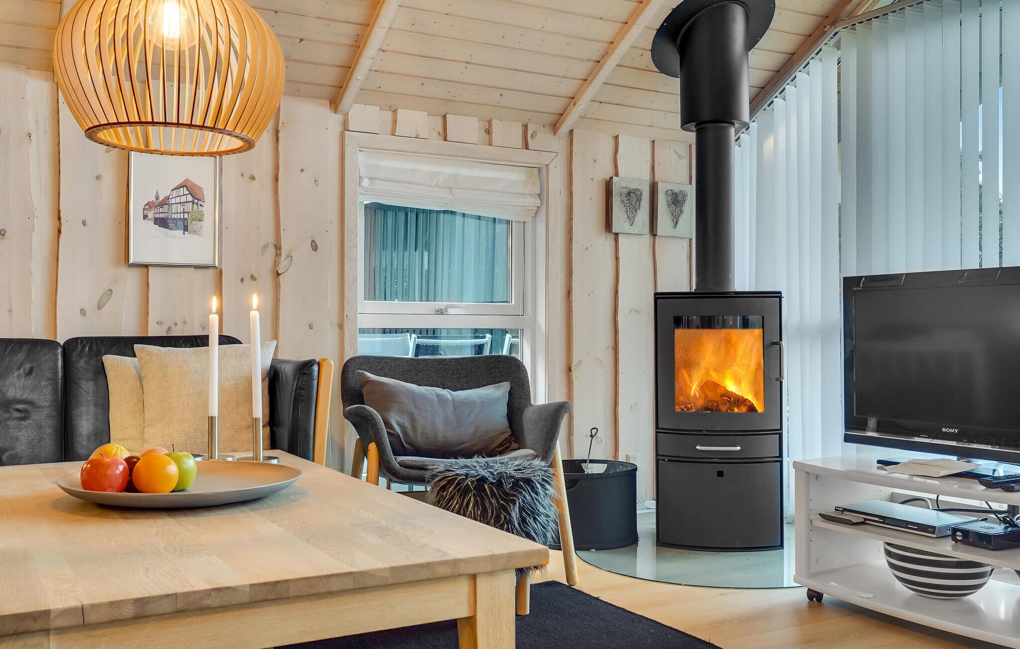 TV, fireplace, DVD player